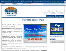Tablet Screenshot of monza.mercatopoli.it